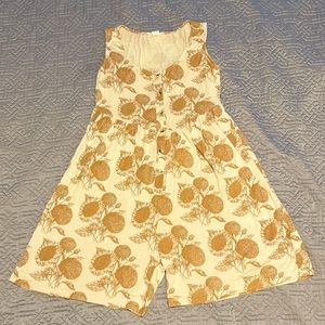 SOLD Kate Quinn Bamboo Sunflower Shortie Romper